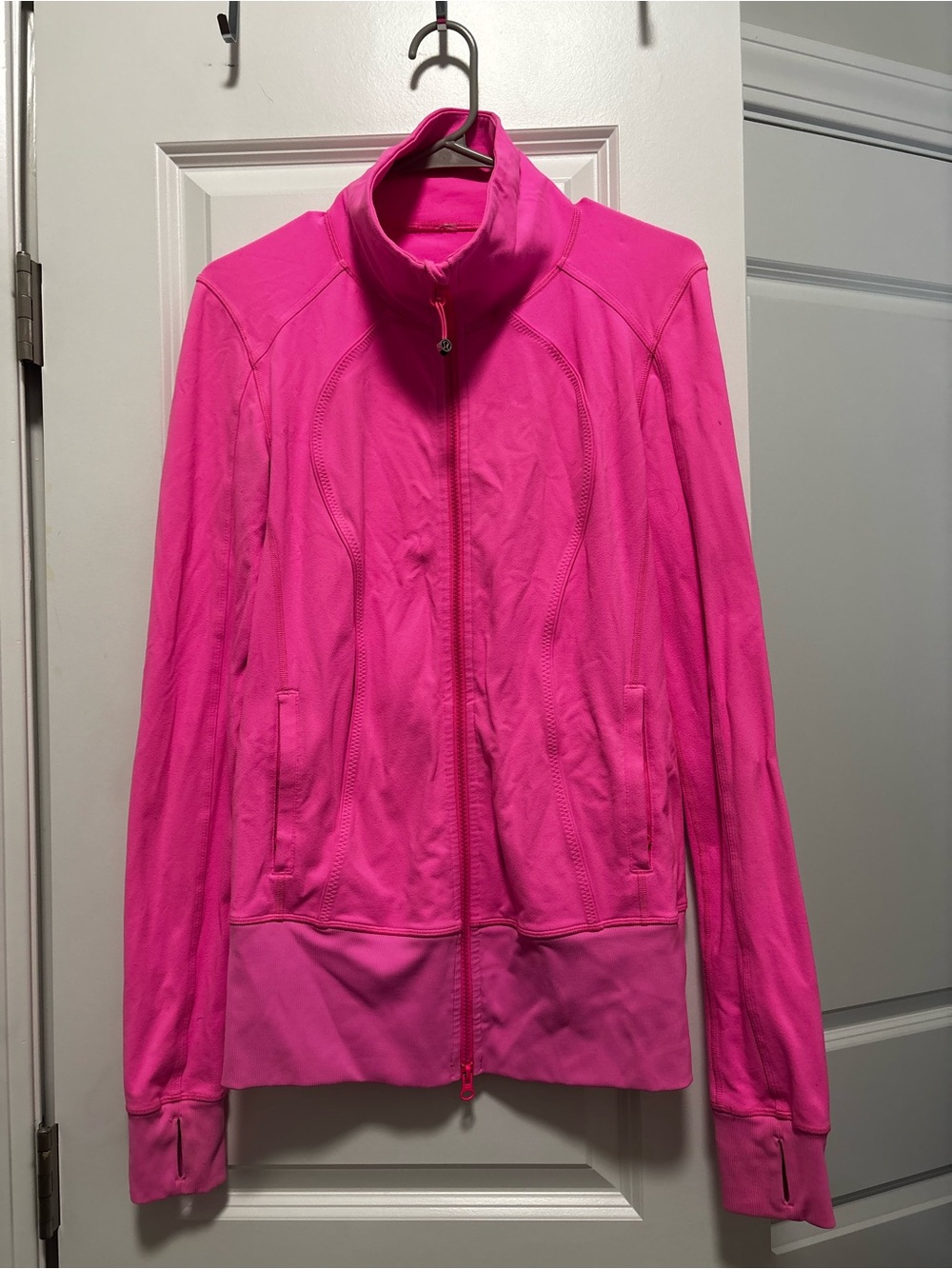 lululemon athletica Hot Pink Full-Zip Bomber Jacket